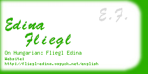 edina fliegl business card